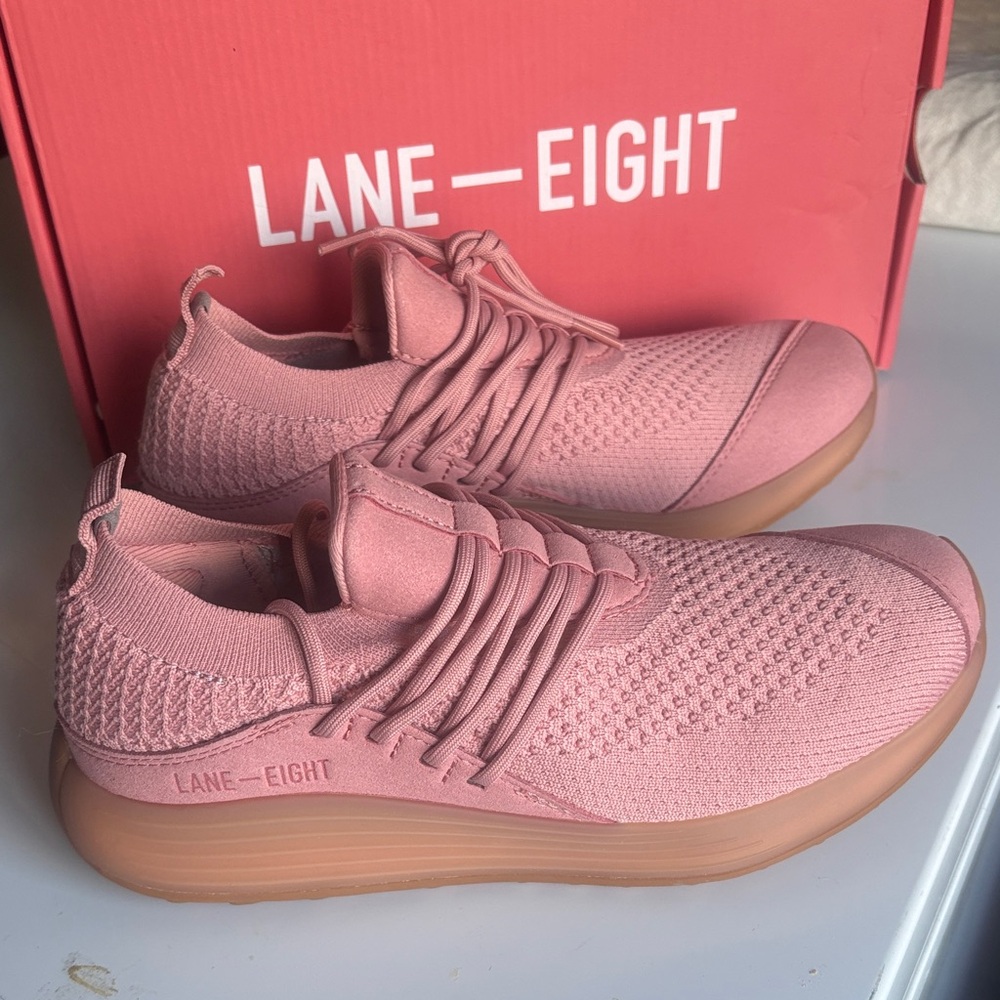 Lane Eight Women's Stylish Pink Sneakers